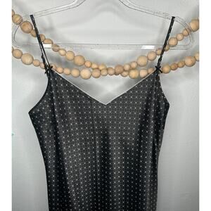 Darjeeling Black White Pattern Lingerie Slip Dress